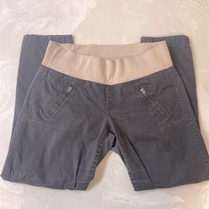 Gap Maternity Khakis by Gap Gray capris